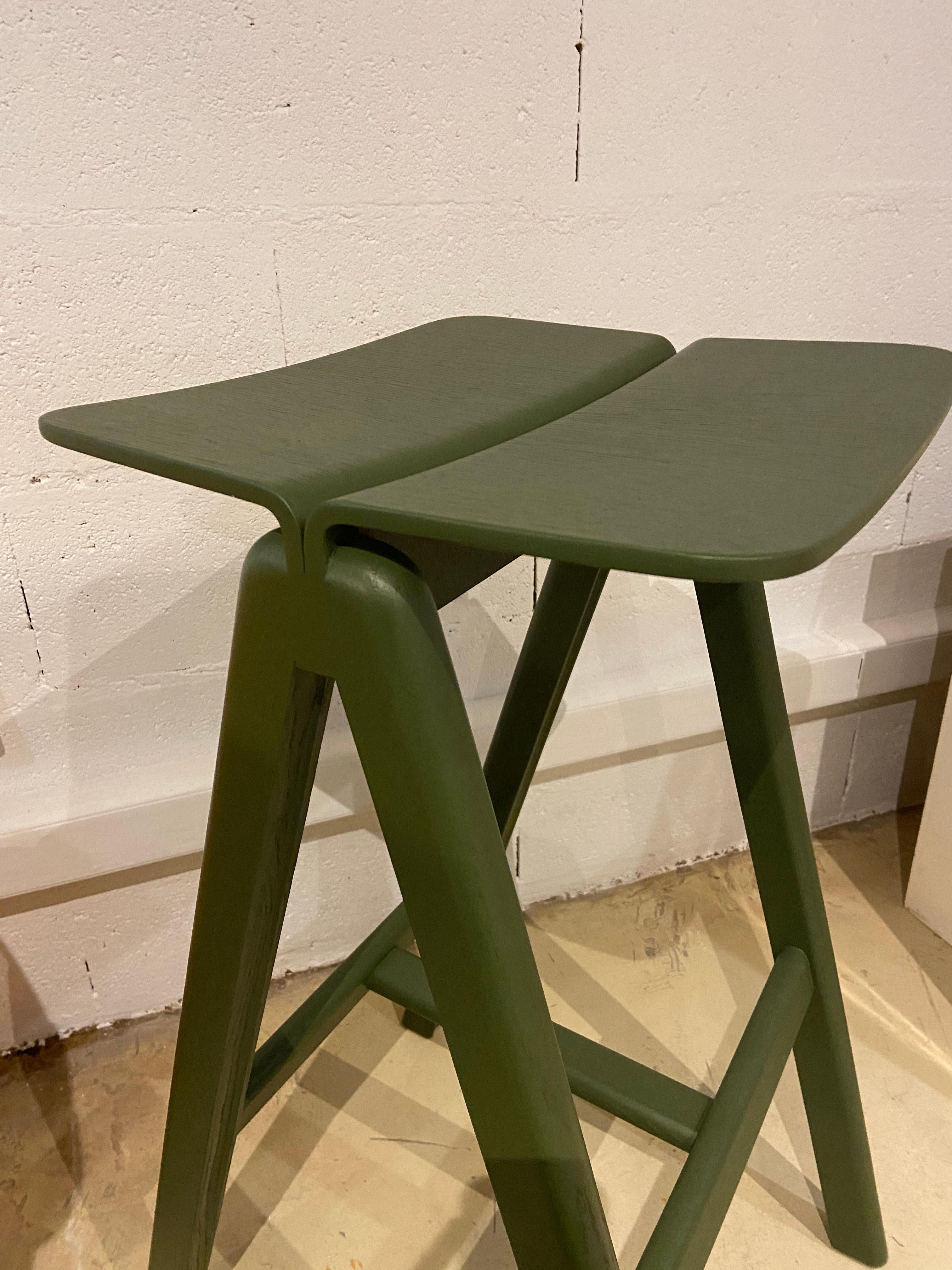 HAY, Set of 3 Stools in Oak, 2015 In Excellent Condition In Saint ouen, FR
