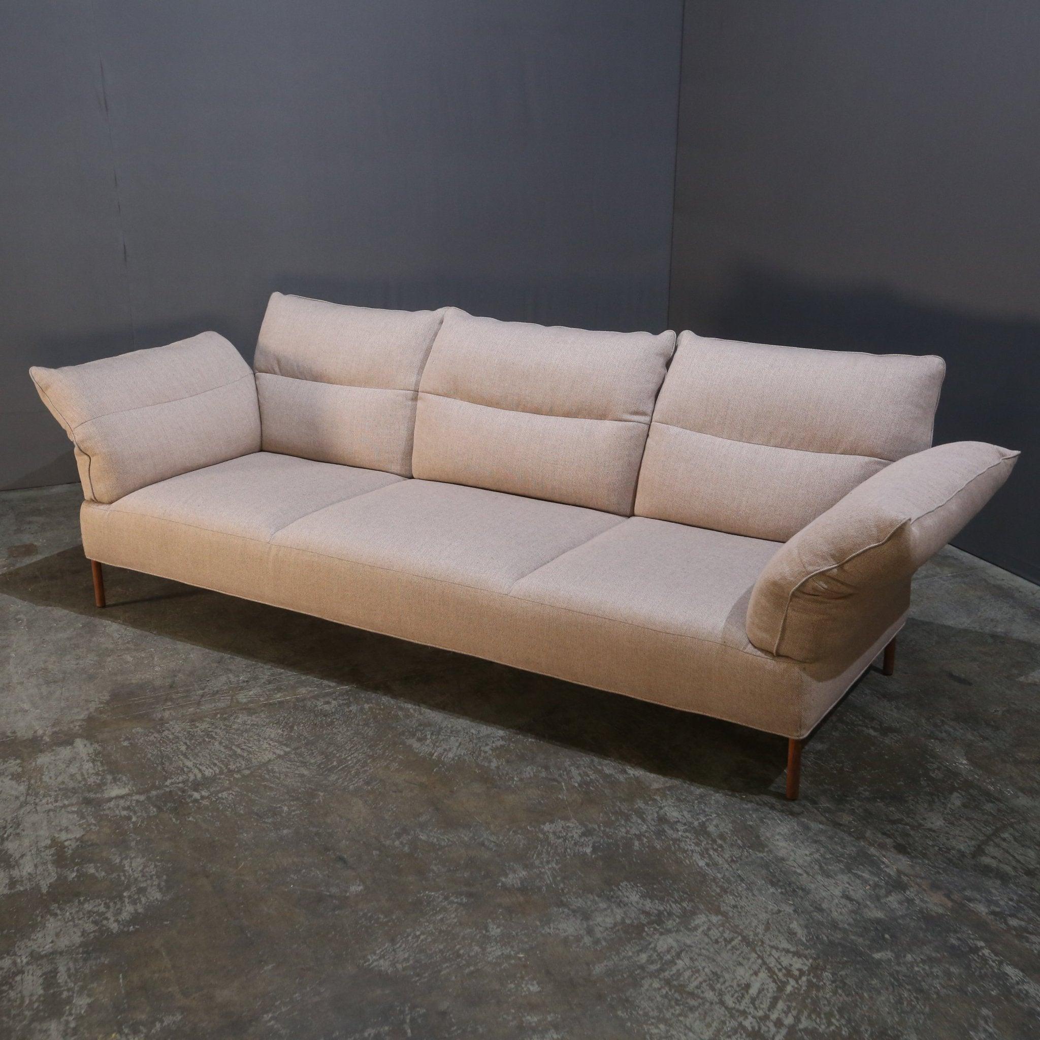 Hay Three Seater Grey Fabric Sofa 5