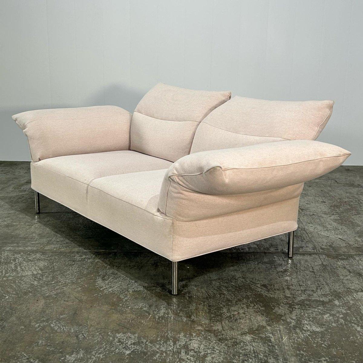 Introducing the HAY Two Seater Pandarine Sofa, designed by renowned designer Inga Sempé. This elegant and modern sofa is the perfect addition to any luxury living space. Crafted with the highest quality materials, the Pandarine Sofa boasts a sleek