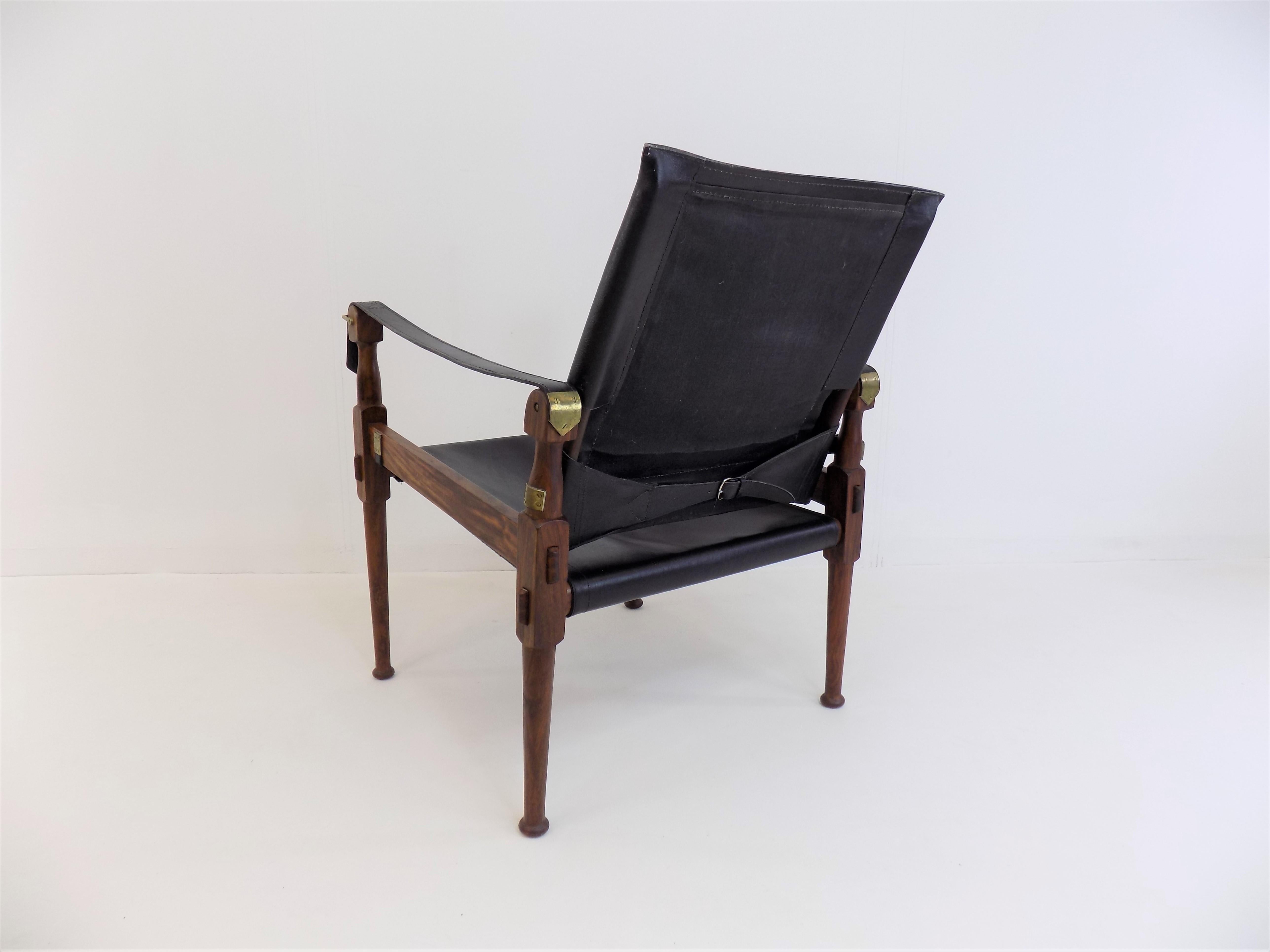 Leather Hayat Brothers Roorkee Campaign Safari Chair