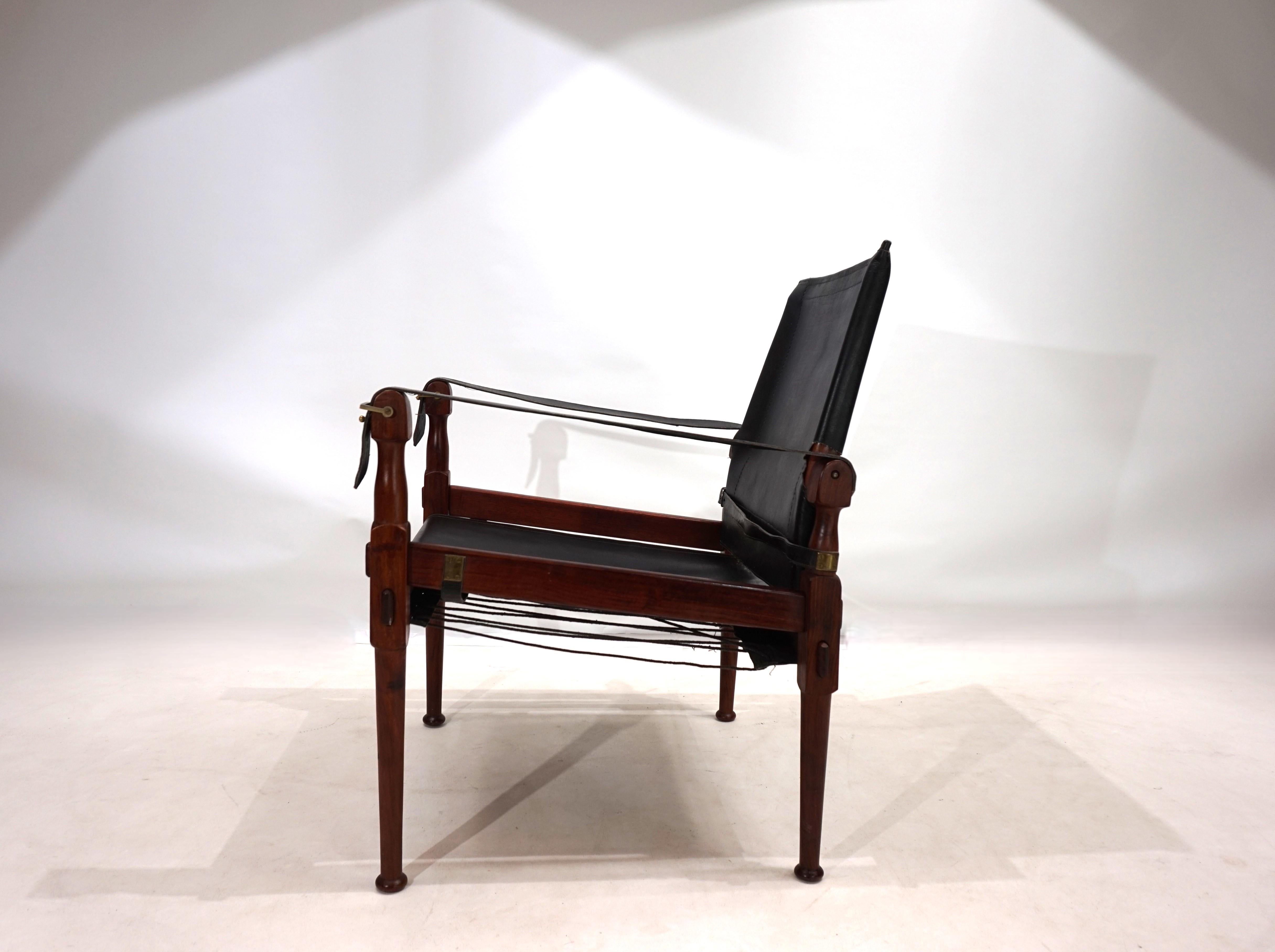 Mid-Century Modern Hayat Roorkee Campaign Safari Chair, 1960 For Sale