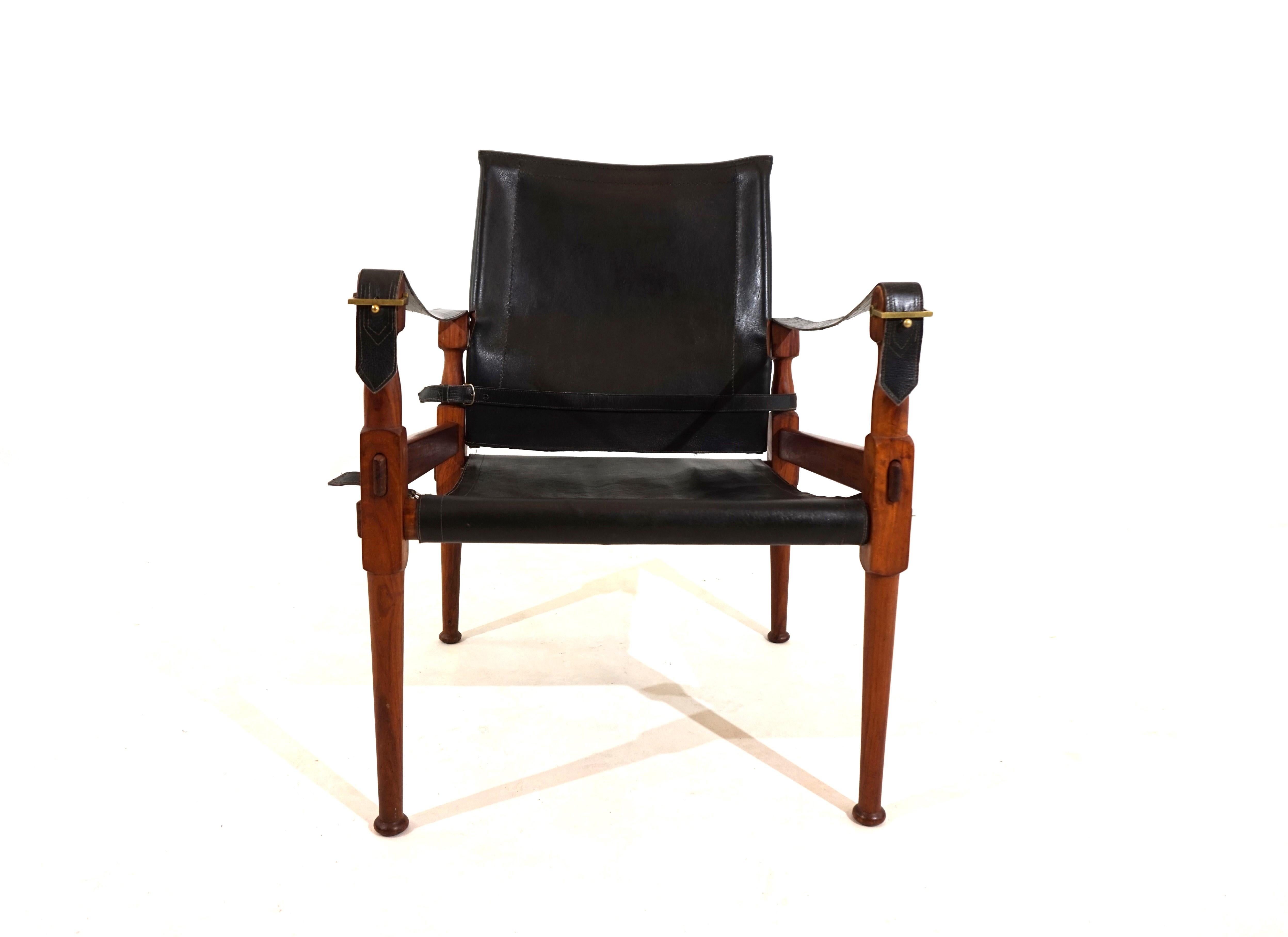 Mid-Century Modern Hayat Roorkee Campaign Safari Chair For Sale
