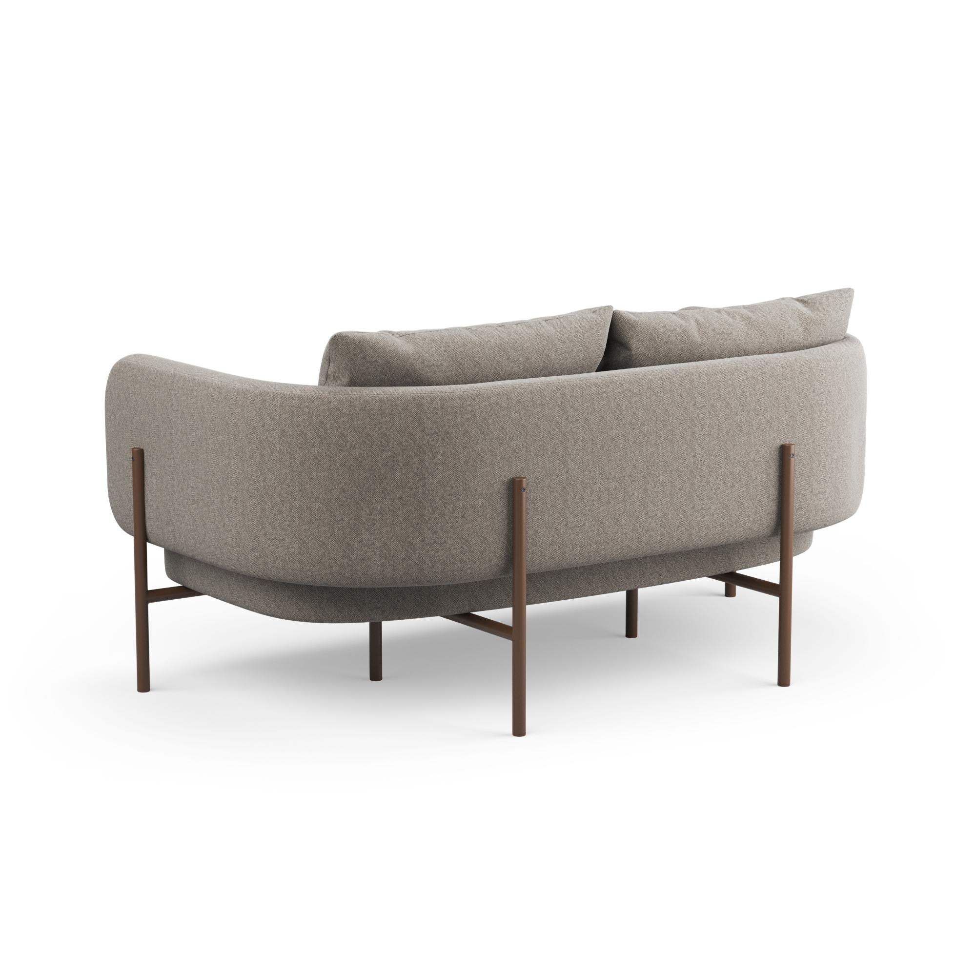 European Hayche Abrazo 2 Seater Sofa - Brown, UK, Made to Order For Sale
