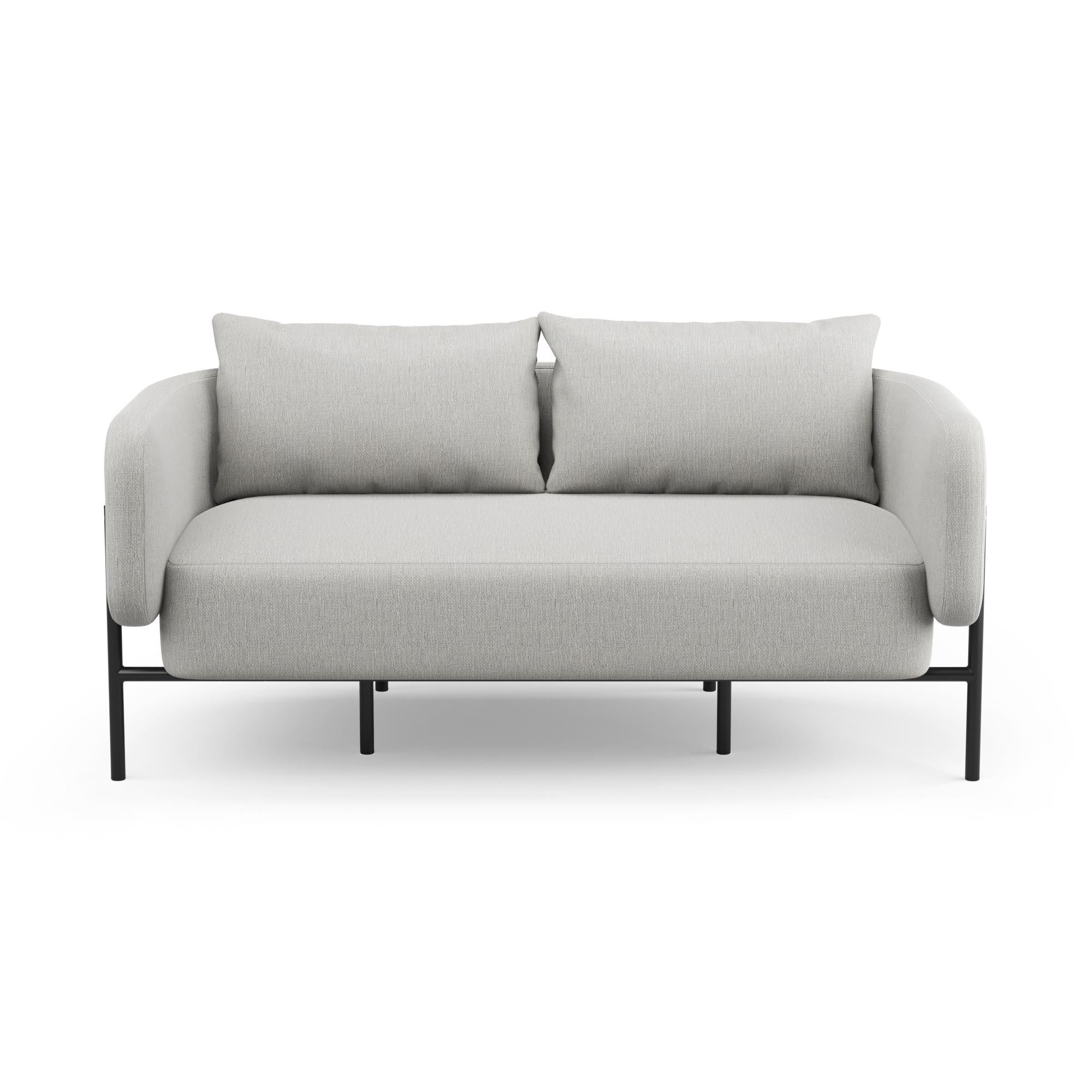 Modern Hayche Abrazo 2 Seater Sofa - Gravel, UK, Made to Order For Sale