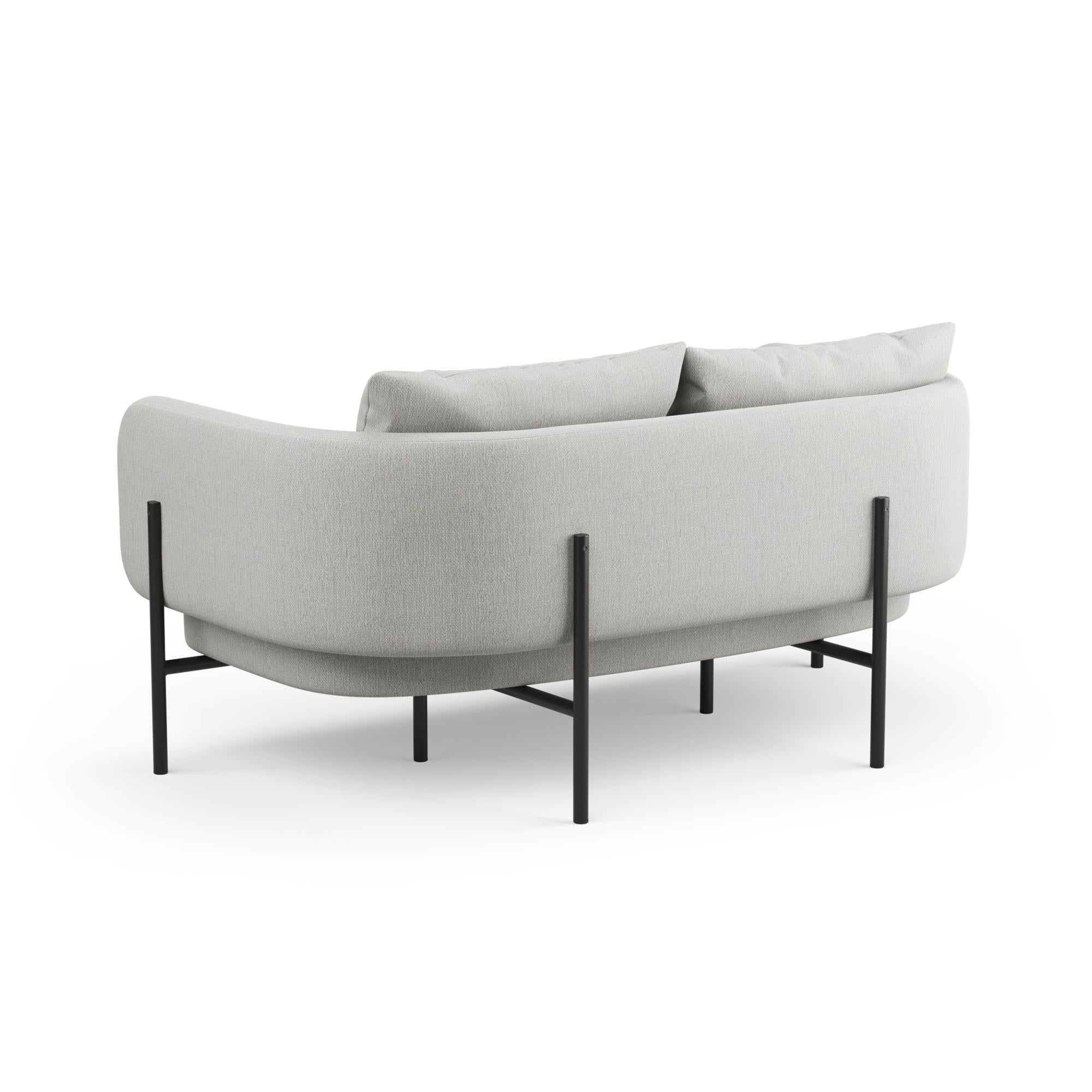 European Hayche Abrazo 2 Seater Sofa - Gravel, UK, Made to Order For Sale