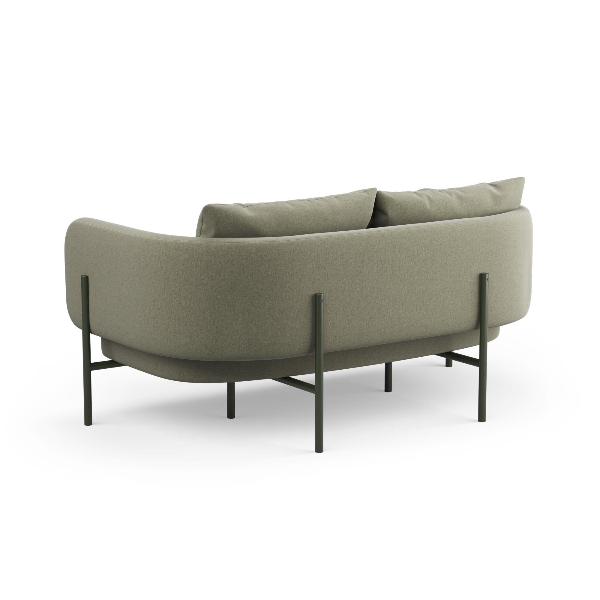 European Hayche Abrazo 2 Seater Sofa - Green, UK, Made to Order For Sale