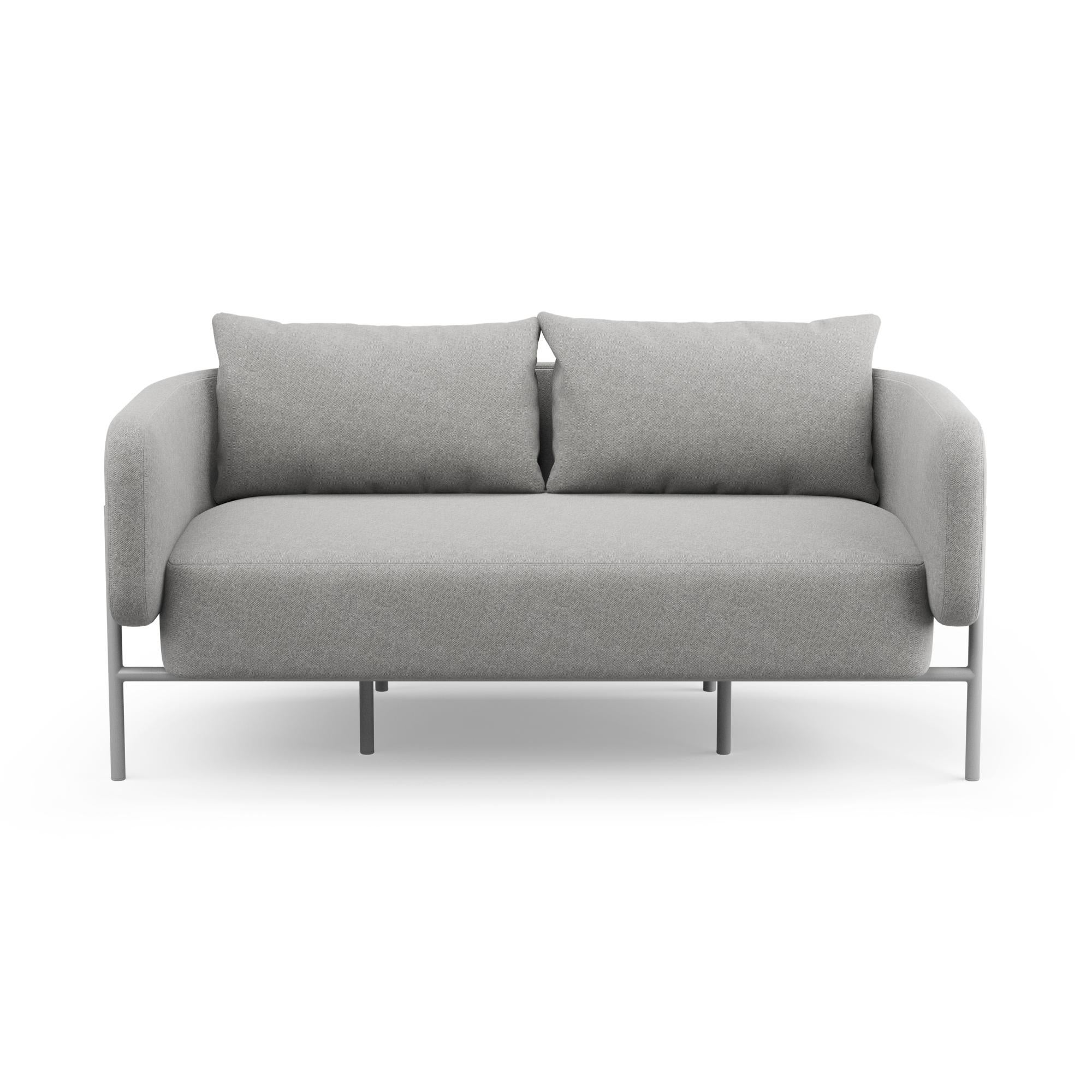 Modern Hayche Abrazo 2 Seater Sofa - Grey, UK, Made to Order For Sale