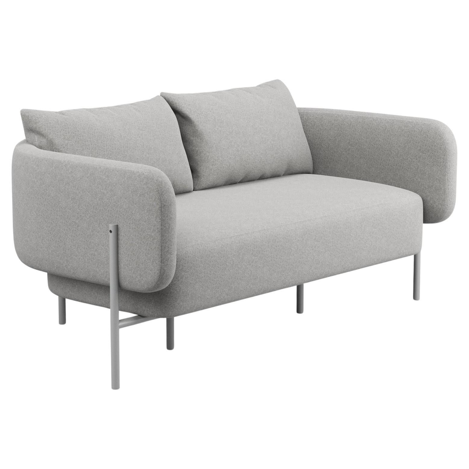 Hayche Abrazo 2 Seater Sofa - Grey, UK, Made to Order For Sale