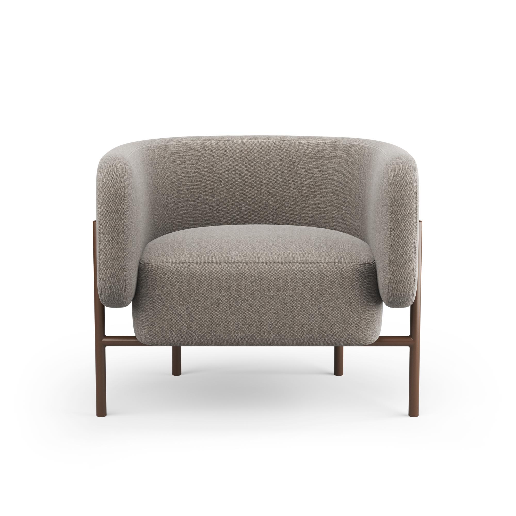 Modern Hayche Abrazo Armchair - Brown, UK, Made to Order For Sale