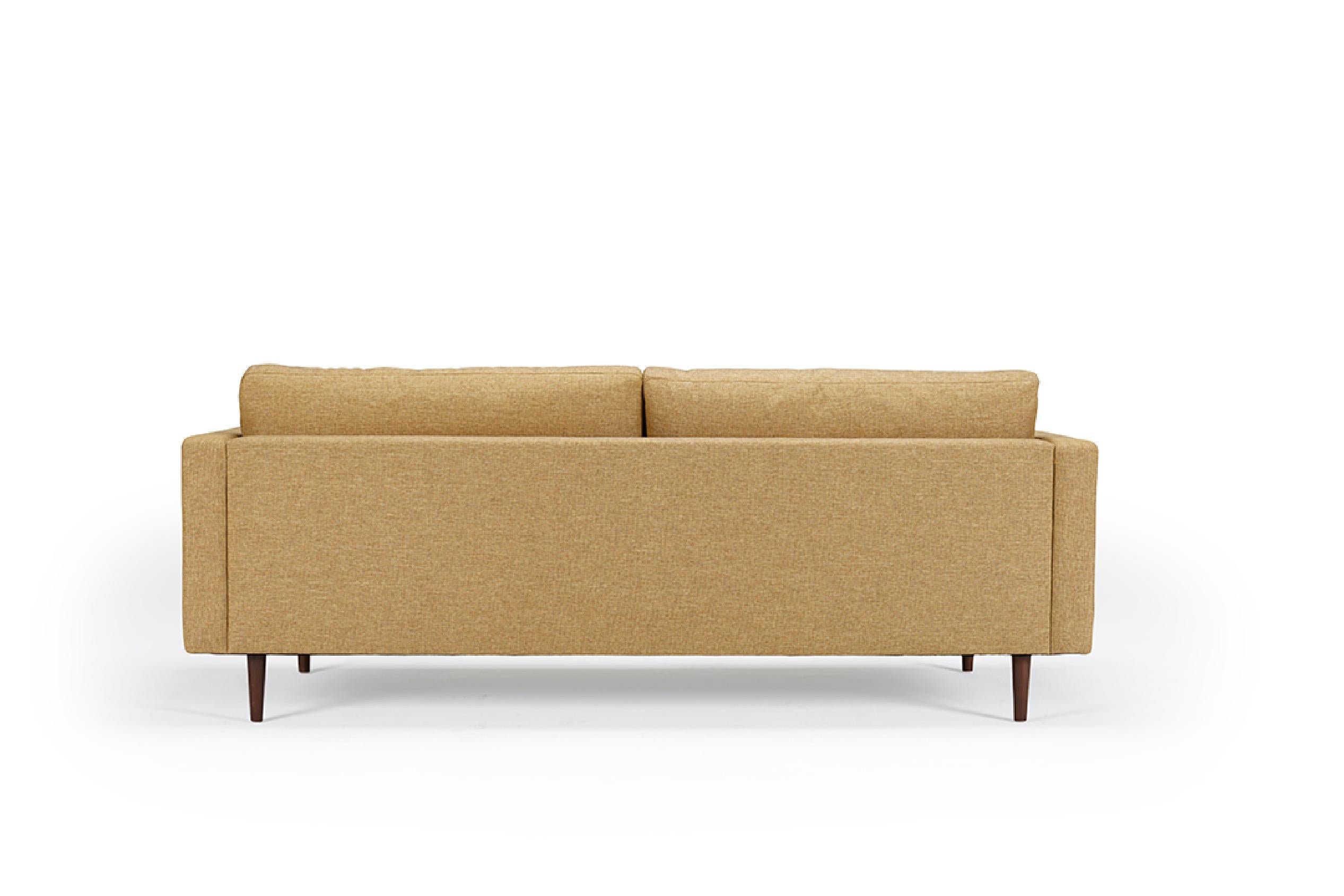 European  Hayche Clasico 3 Seater Sofa - Yellow, UK, Made to Order For Sale