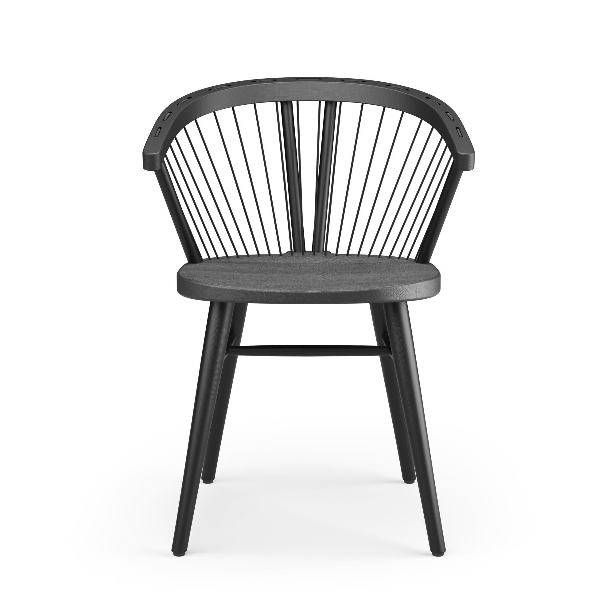 Modern Hayche Cuerdas Rounded chair, Black, UK, Made To Order For Sale