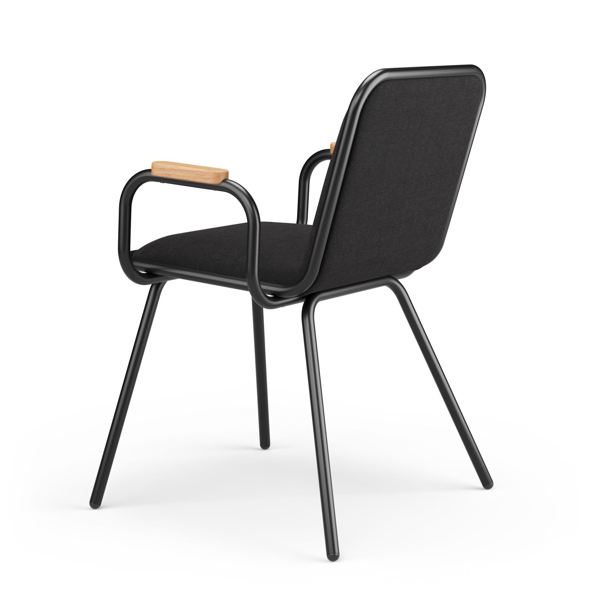 Modern Hayche Dulwich with Armrest - Black, UK, Made to Order For Sale