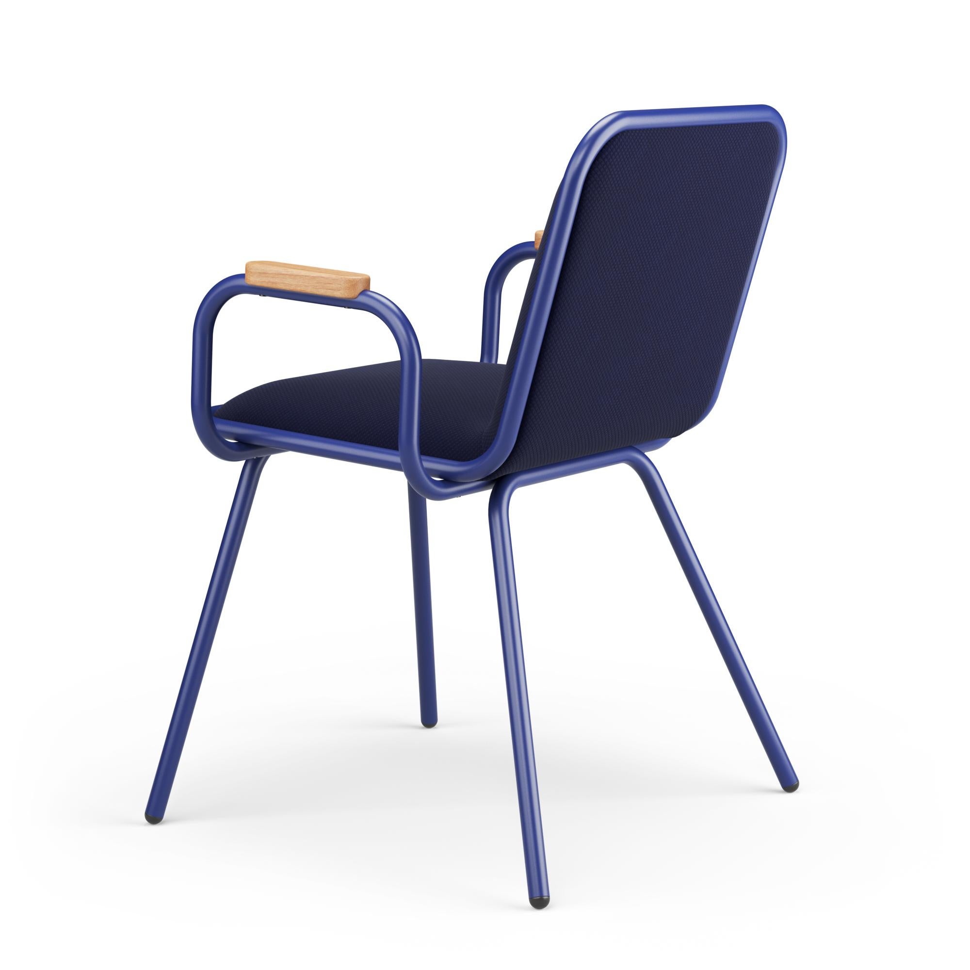 Modern Hayche Dulwich with Armrest - Blue, UK, Made to Order For Sale
