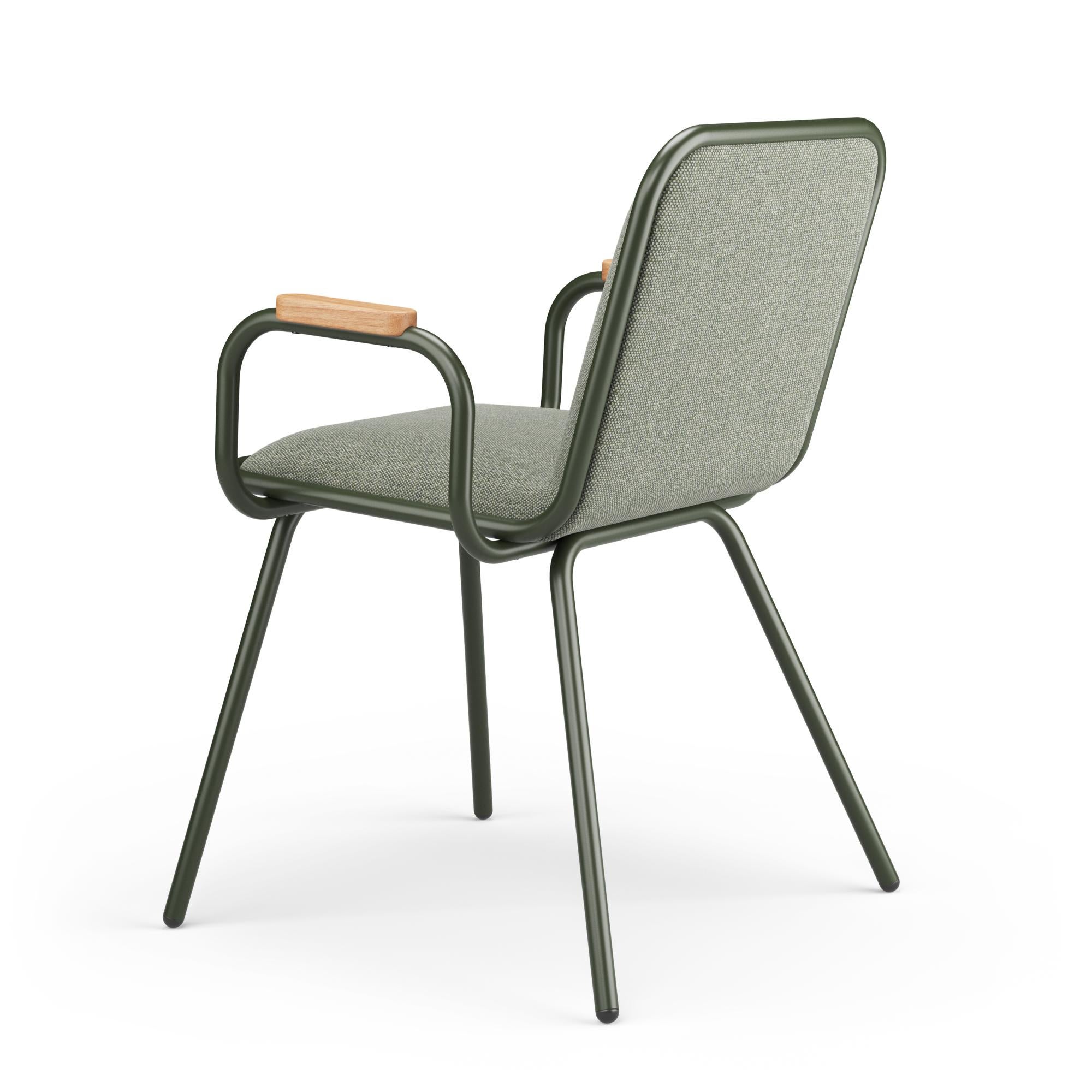 Modern Hayche Dulwich with Armrest - Green, UK, Made to Order For Sale