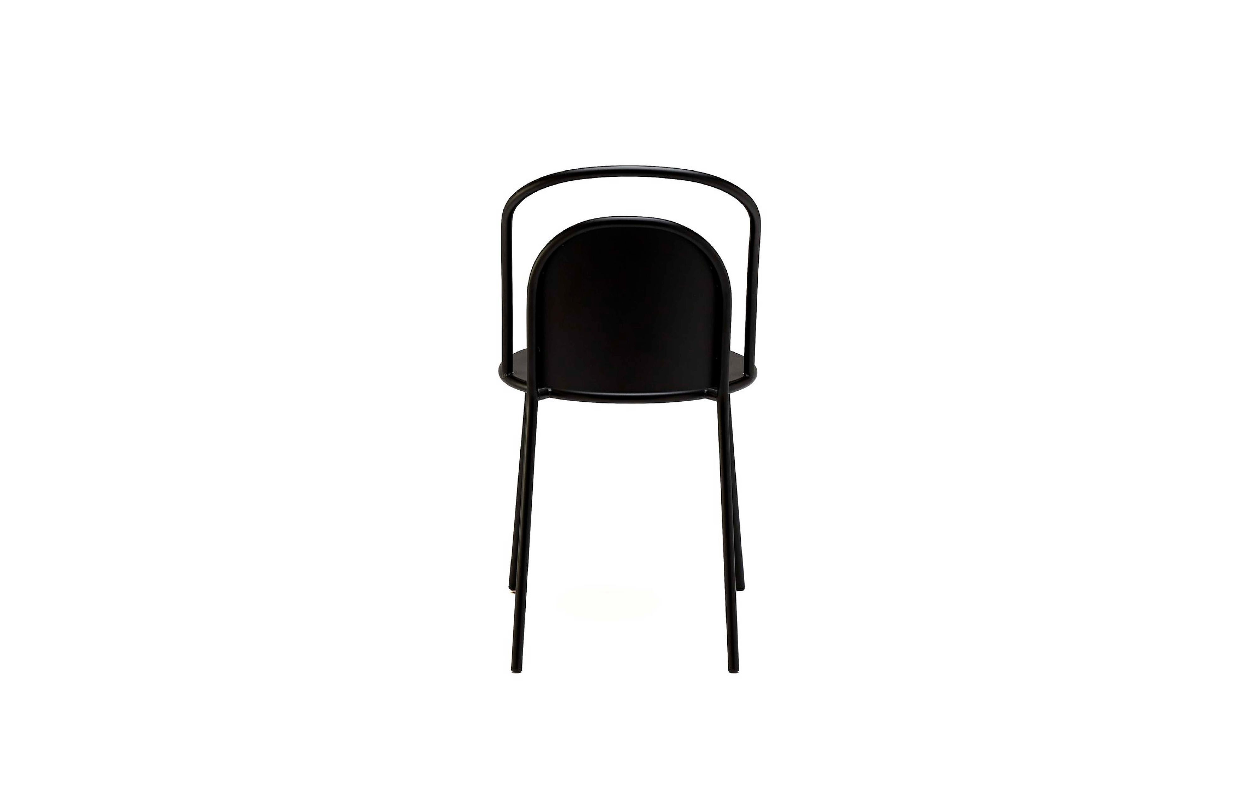 Mexican Hayche Dune Chair, Black Powder Coated Steel Frame, UK, In Stock For Sale