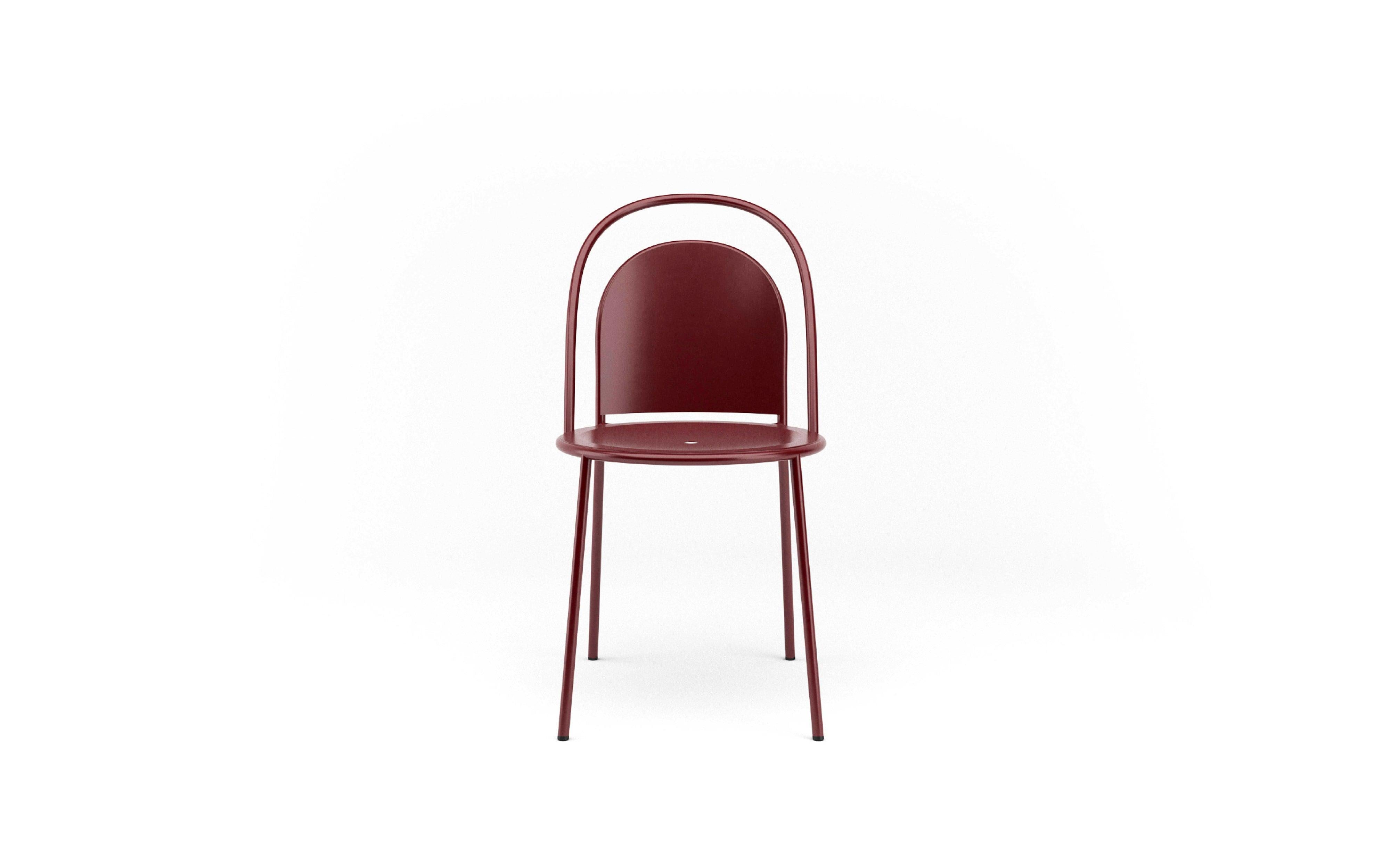 British Hayche Dune Chair, Red Powder Coated Steel Frame, UK, Made to Order For Sale