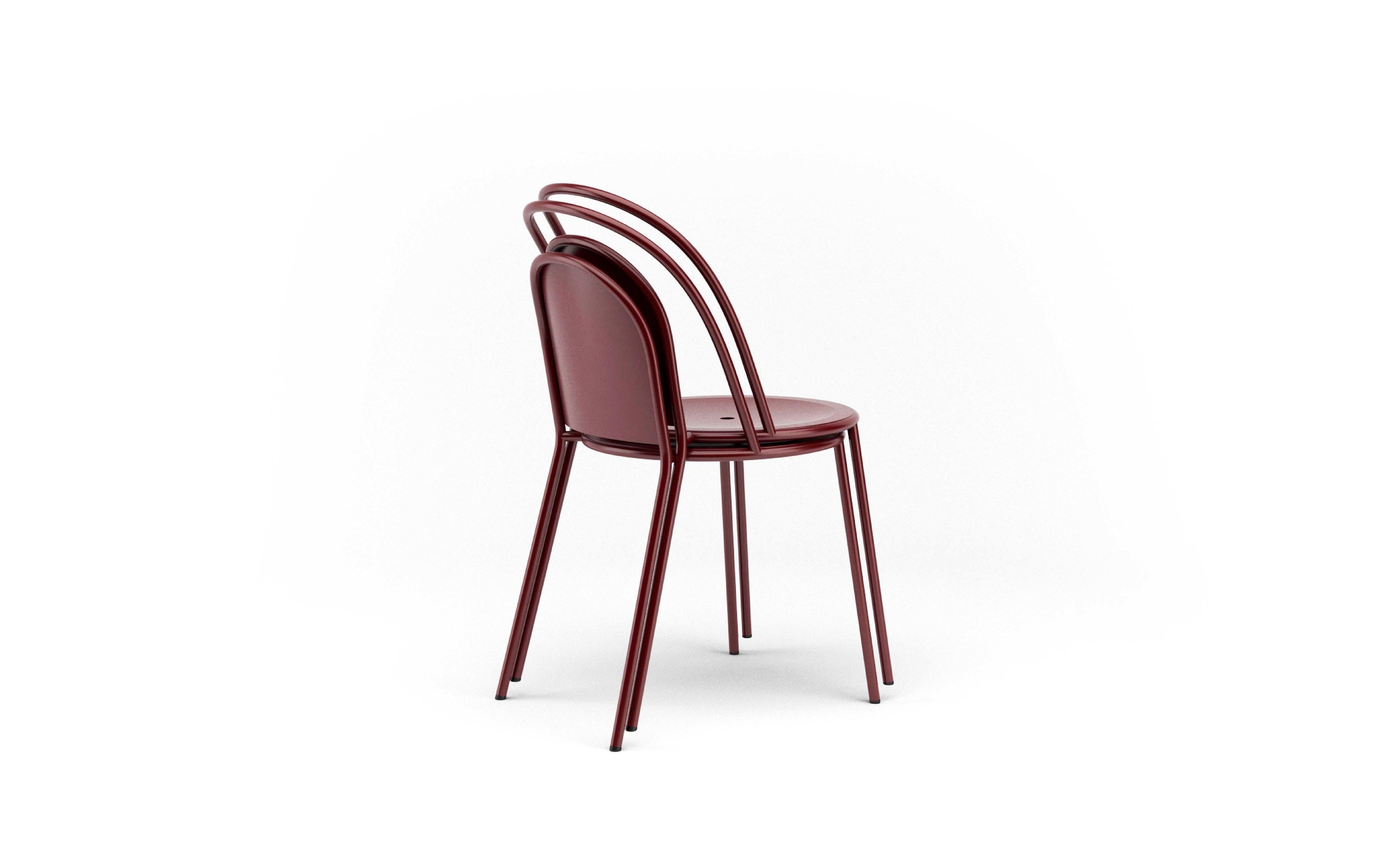 Hayche Dune Chair, Red Powder Coated Steel Frame, UK, Made to Order In New Condition For Sale In Liverpool, GB