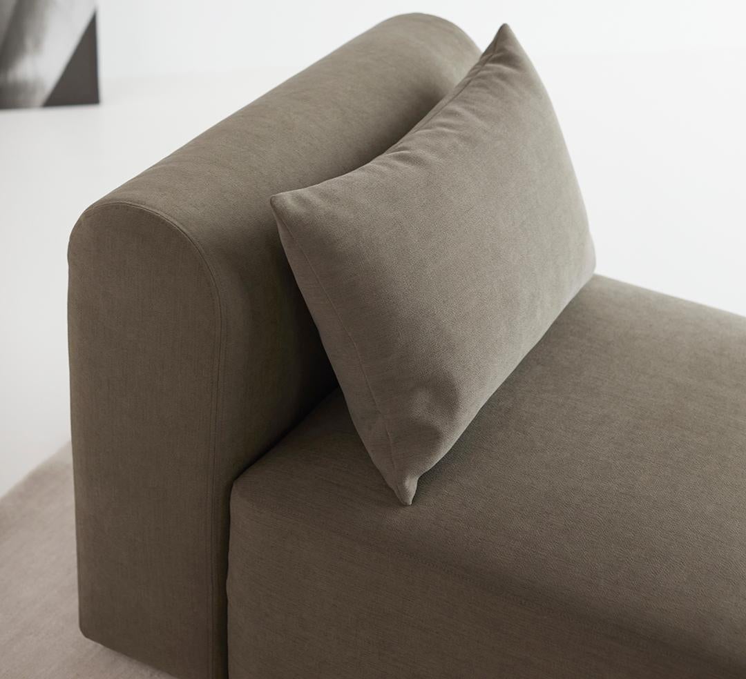 The Ela Armchair exemplifies sustainable design with its contemporary elegance and meaningful features. This modular and practical OEM product is exceptionally comfortable and crafted with a long life-cycle in mind. Its removable and washable covers
