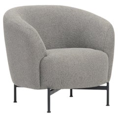 Hayche Glover Armchair - Metal XBase - Grey, UK, Made to Order