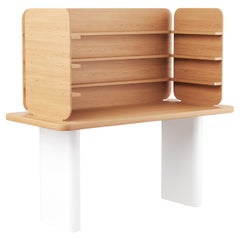 Hayche HOS Desk, Oak & White, United Kingdom, Made to Order