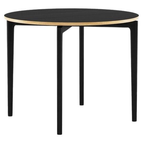 Table circulaire Hayche Kensington, teinture noire, Royaume-Uni, fabriquée sur commande en vente