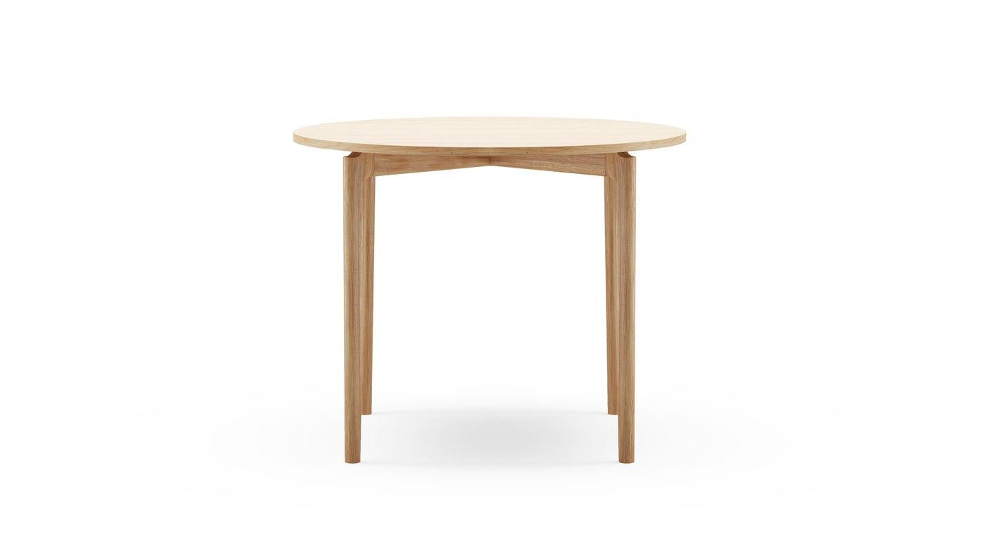 Modern Hayche Kensington Circular Table, Natural Oak, United Kingdom, Made to Order For Sale