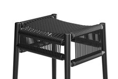Hayche Loom Bar Stool - Black, UK, Made to Order