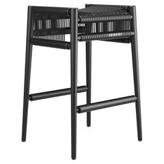 Hayche Loom Bar Stool - Black, UK, Made to Order