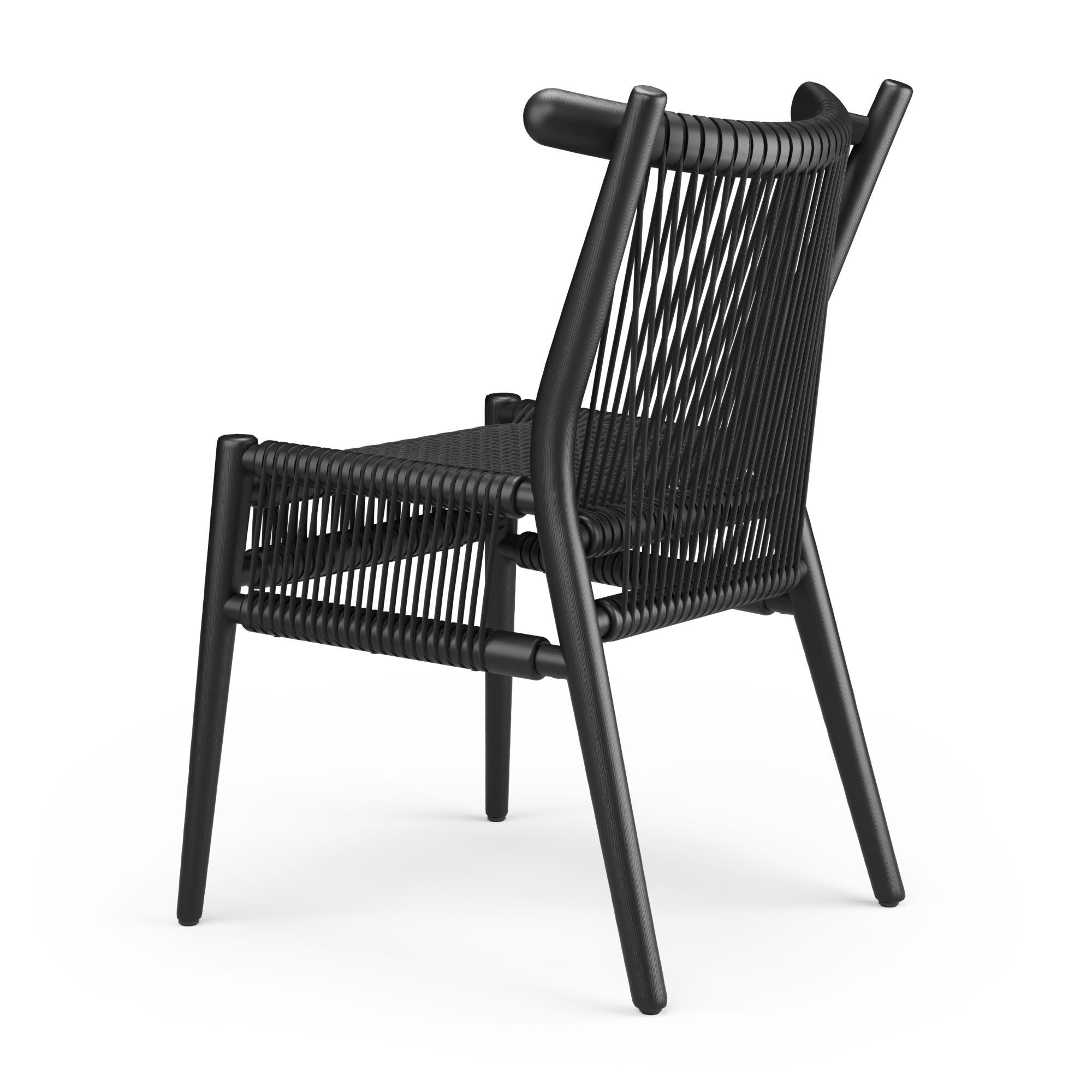 Mexican Hayche Loom chair, Black, UK, Made To Order For Sale