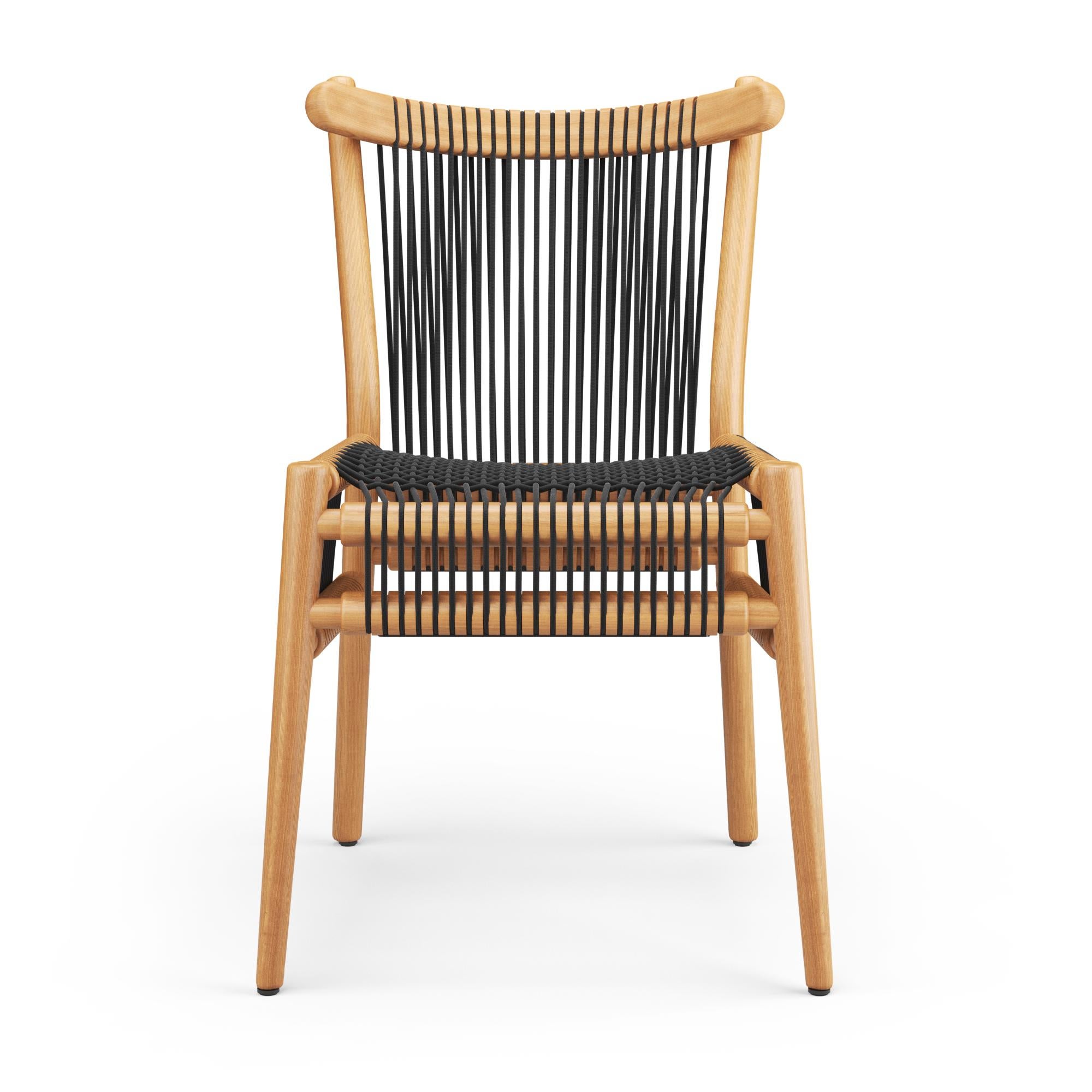 Modern Hayche, Loom chair, Oak & Black, UK, Made To Order For Sale