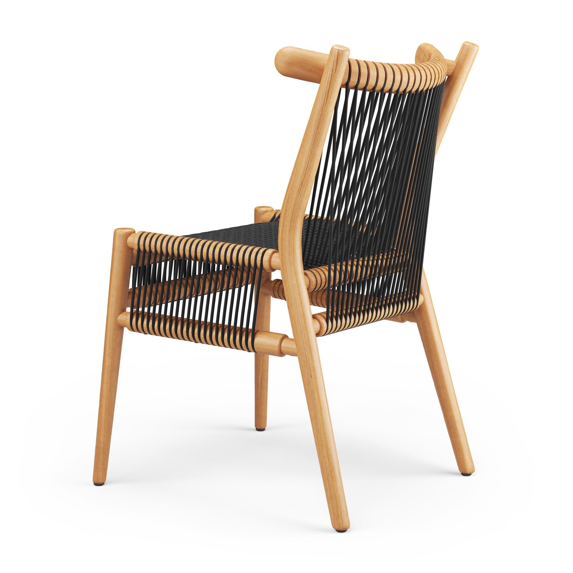 Mexican Hayche, Loom chair, Oak & Black, UK, Made To Order For Sale