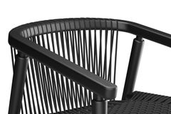Hayche Loom Rounded chair, Black, UK, Made To Order