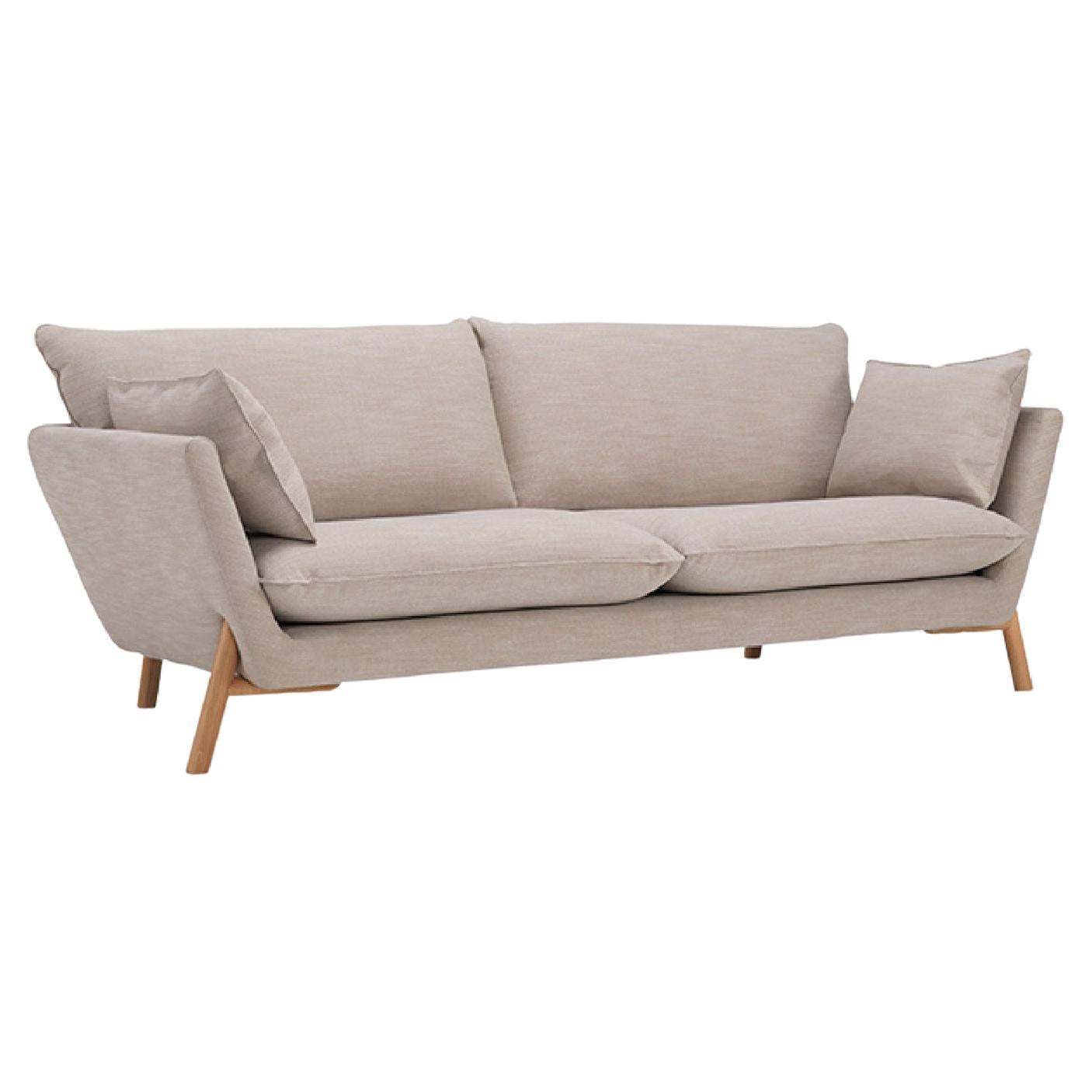 Hayche Nave 2 Seater Sofa - Brown, UK, Made to Order For Sale