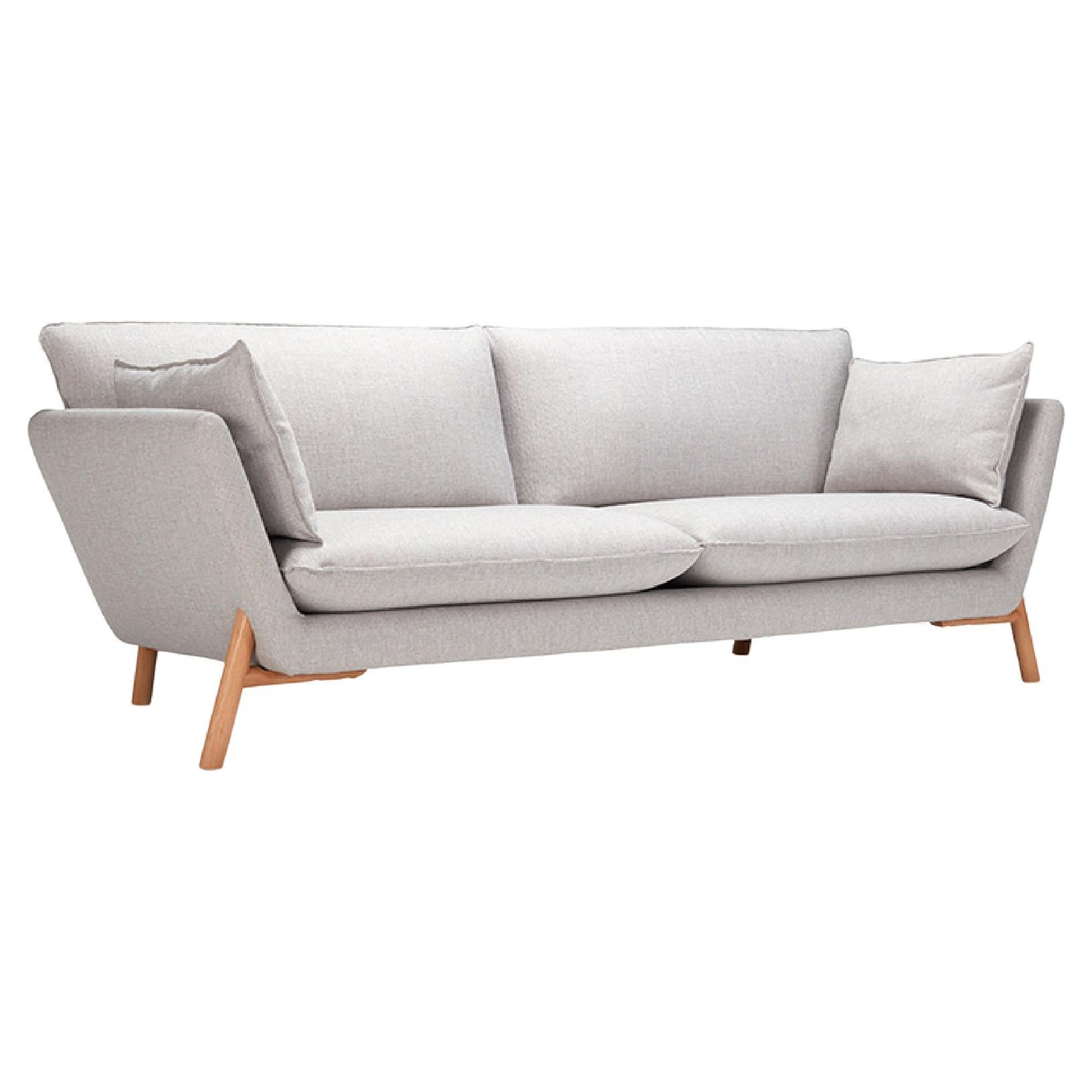 Hayche Nave 2 Seater Sofa - Grey, UK, Made to Order For Sale