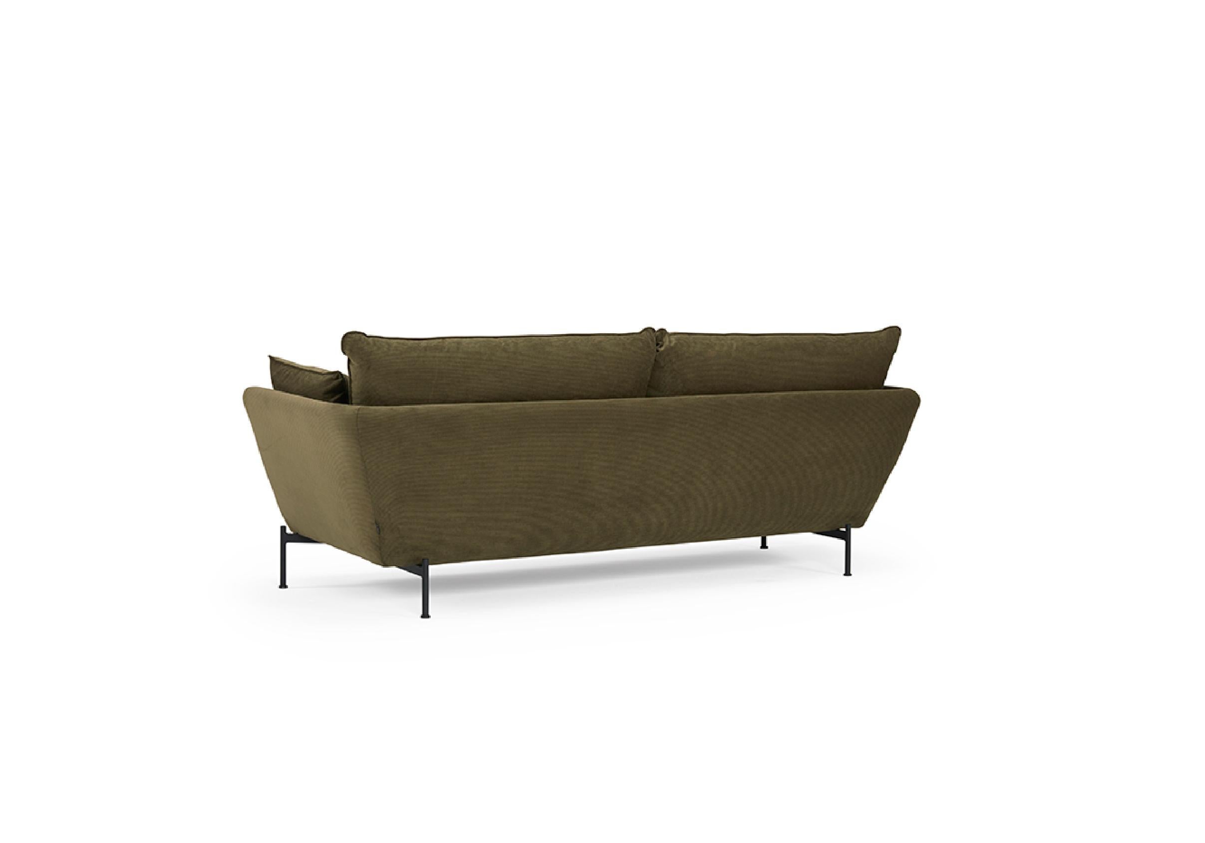 The Nave Lux 2 Seater Sofa exudes contemporary sophistication. As an OEM product, it comes with choices of black metal or oak lacquered legs, complemented by an array of fabric or wool upholstery finishes. Carefully designed for optimal comfort,