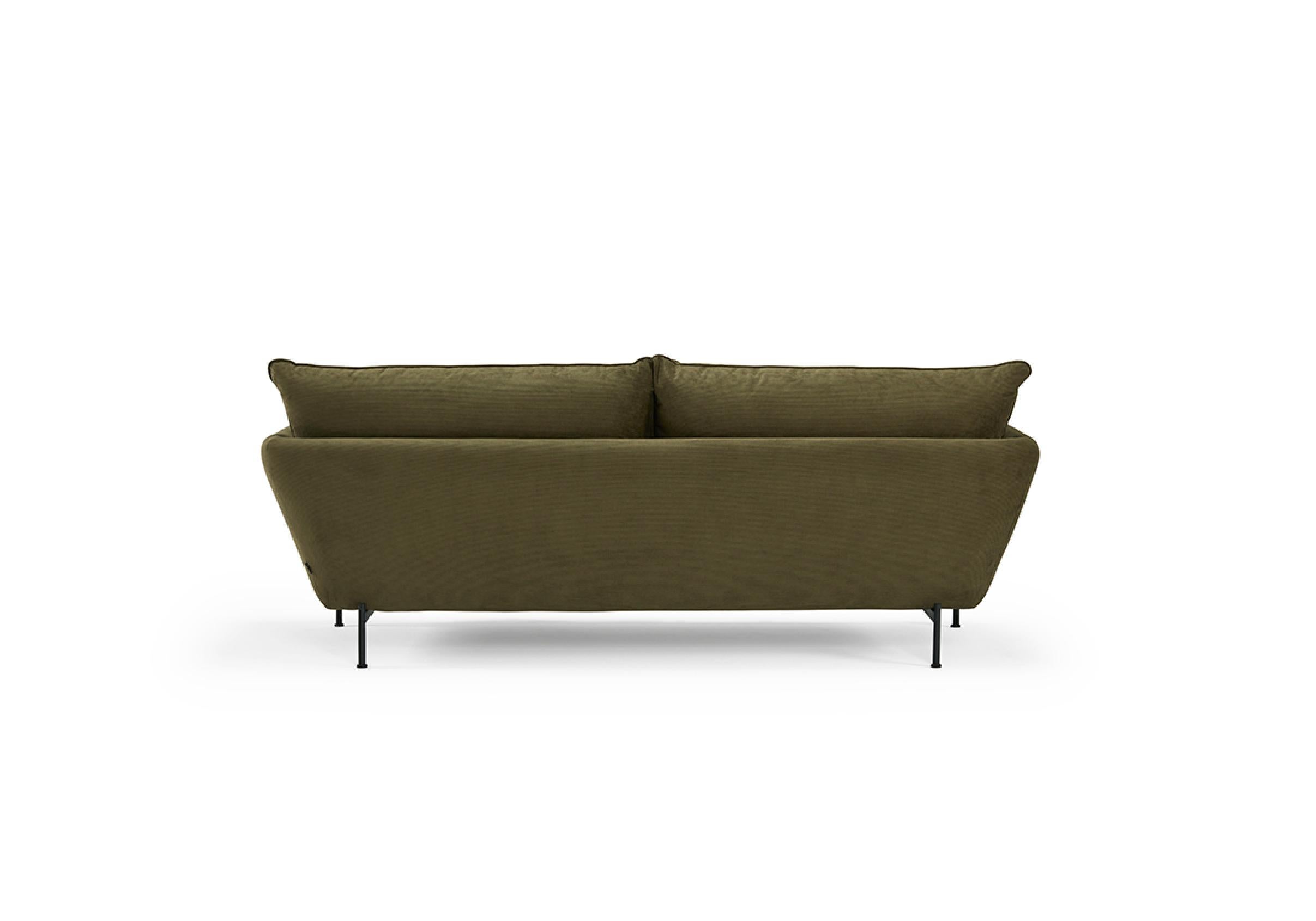 Metalwork Hayche Nave Lux 2 Seater Sofa - Green, UK, Made to Order For Sale