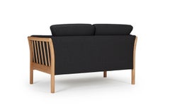Hayche Oscar 2 Seater Sofa - Black, UK, Made to Order