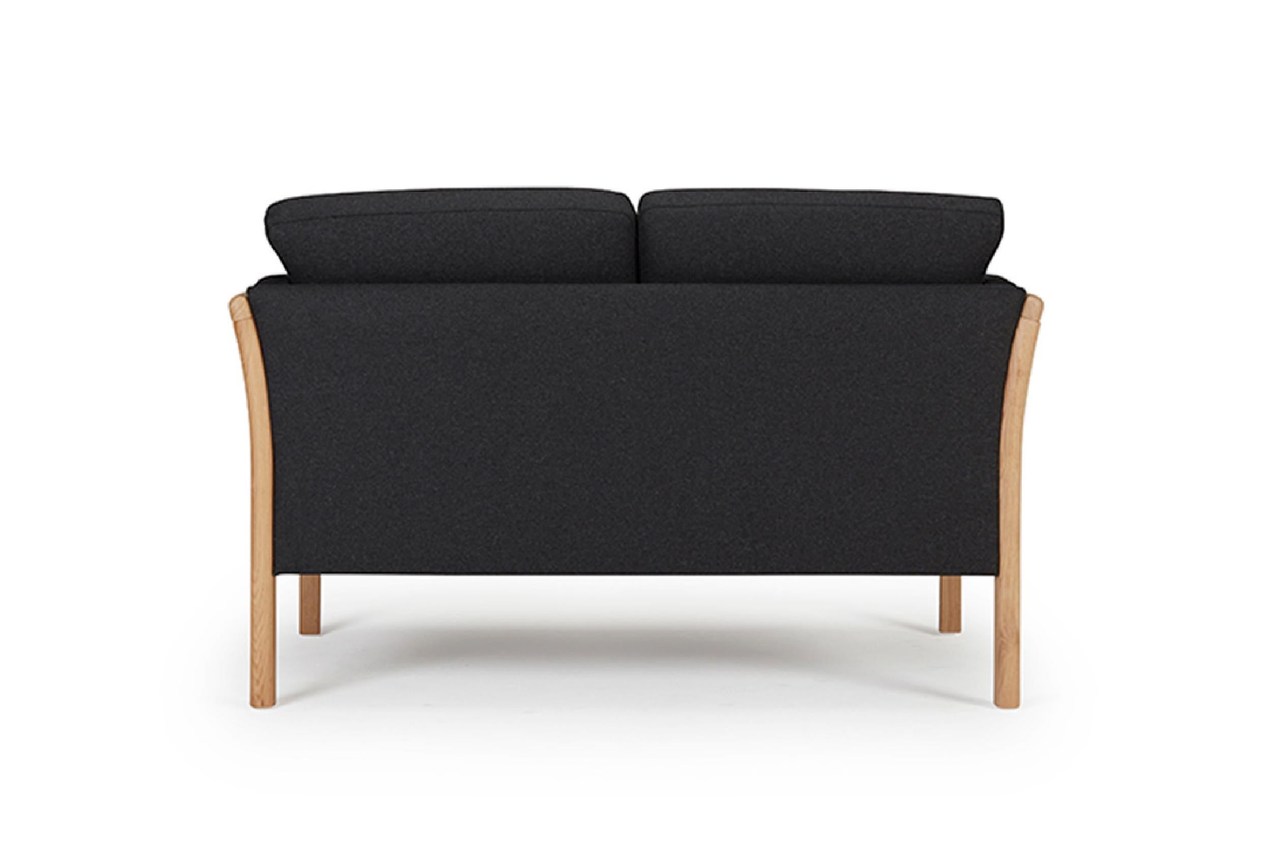 Woodwork  Hayche Oscar 2 Seater Sofa - Black, UK, Made to Order For Sale