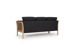 Hayche Oscar 3 Seater Sofa - Black, UK, Made to Order