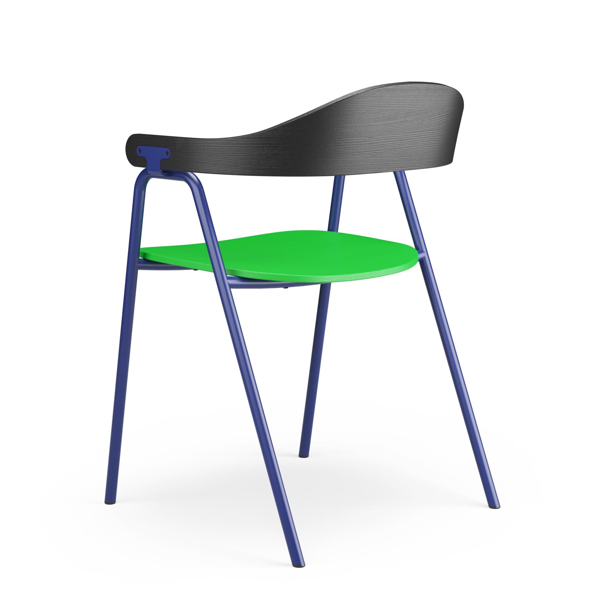 Metalwork Hayche, Otto Chair - Colour Series - CS3, UK, Made To Order For Sale