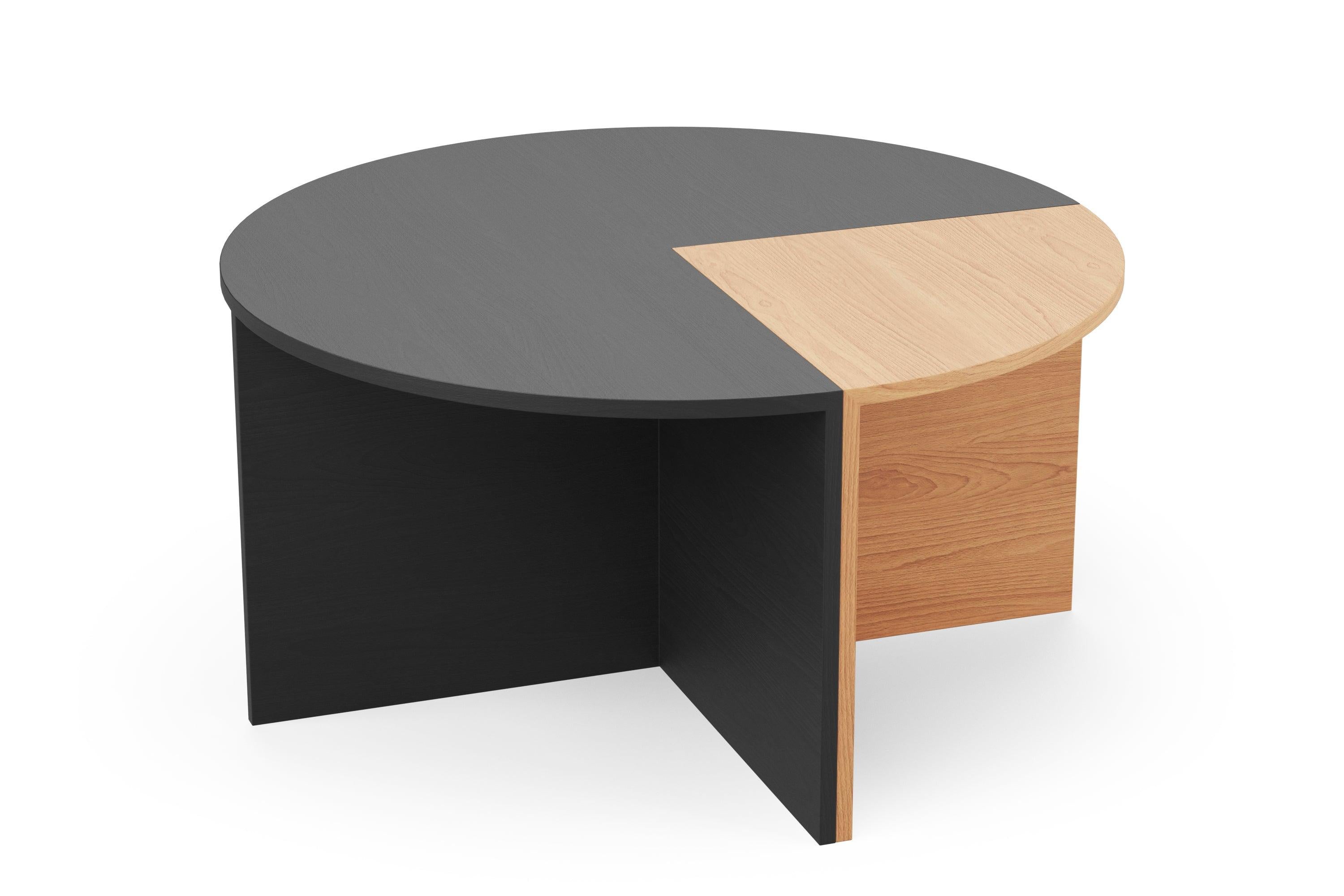 Woodwork Hayche Pie Chart System 1/4 Table, Black, Solid Wood, UK, Made To Order For Sale