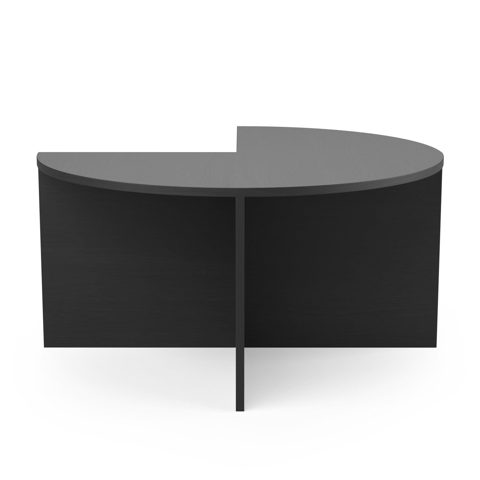 Woodwork Hayche Pie Chart System 3/4 Table, Black, Solid Wood, UK, Made To Order For Sale