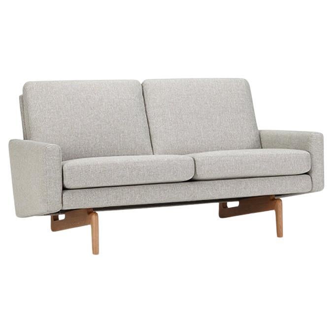 Hayche Retro 2 Seater Sofa - Grey, UK, Made to Order For Sale