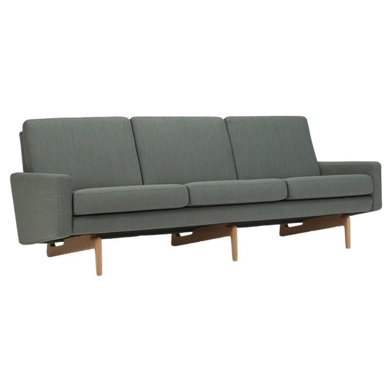 Hayche Retro 3 Seater Sofa - Green, UK, Made to Order For Sale