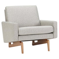 Fauteuil rétro gris Hayche, Royaume-Uni, fabriqué sur commande