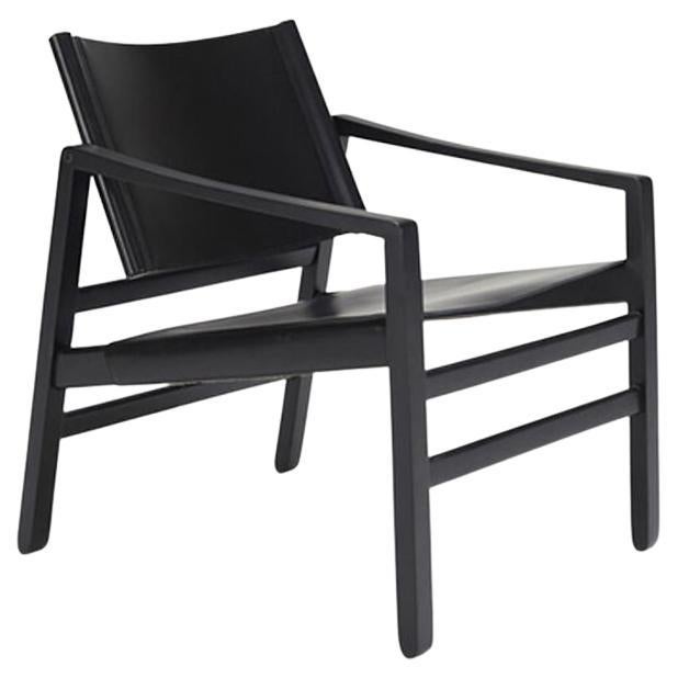 Hayche Saddle Armchair - Black, UK, Made to Order For Sale