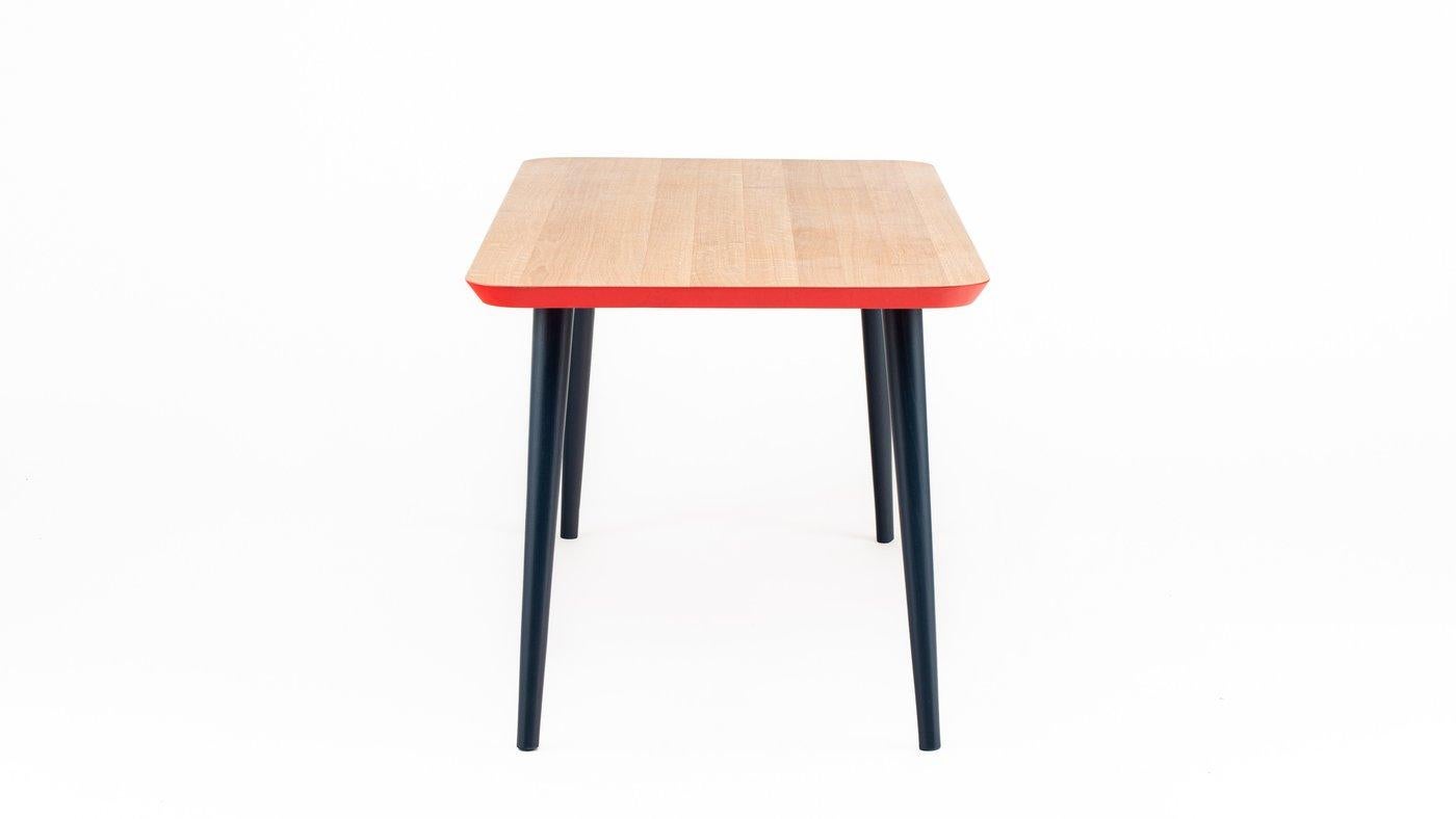 Travail du bois Table de salle à manger rectangulaire Hayche CS3, Royaume-Uni, fabriquée sur commande en vente