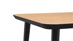 Hayche WW Square Dining Table Oak & Black, United Kingdom, Made to Order