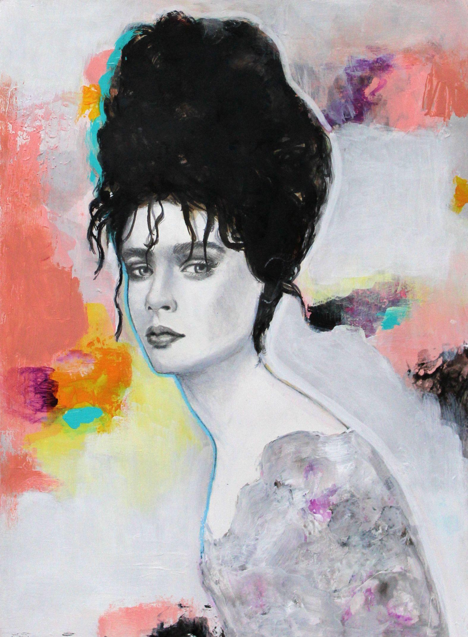 Her No. 28, Mixed Media on Paper - Mixed Media Art by Haydee Torres