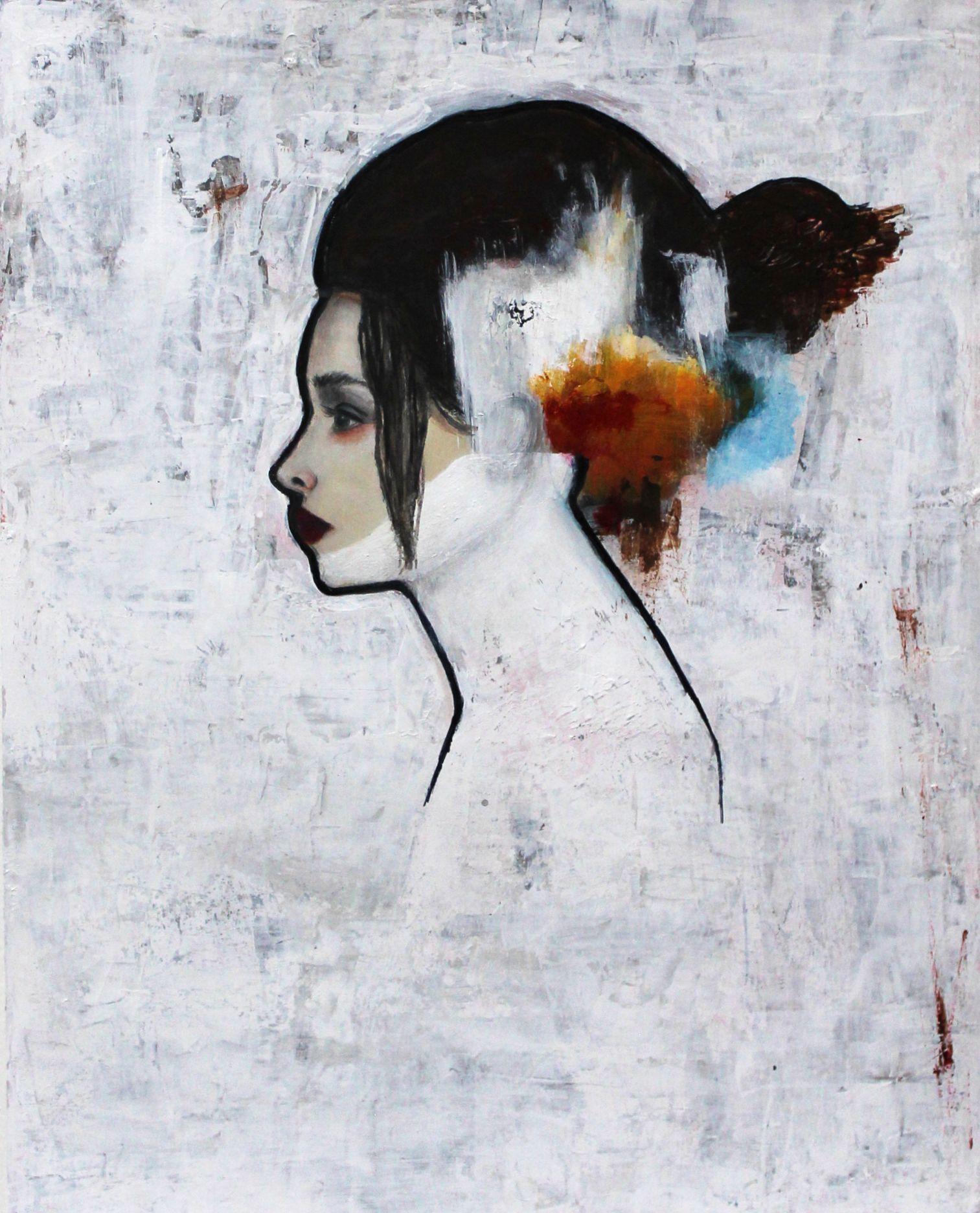 Her No.32, Mixed Media on Paper - Mixed Media Art by Haydee Torres